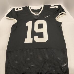 Nike Team Football Jersey #19 Mens Large Black White NWT Game Practice Athletic